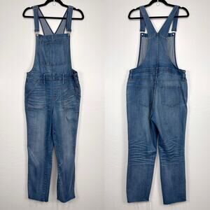 Madewell Raw Hem Overalls Size XL Denim Boho Artsy Homestead Country Farmer